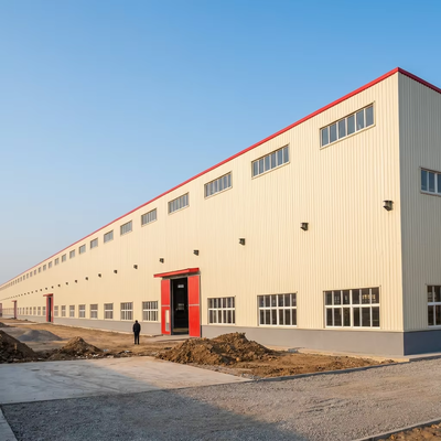 Prefabricated Steel Structure Building with High Strength Bolts and Sandwich Panel Walls for Warehouse Workshop Projects